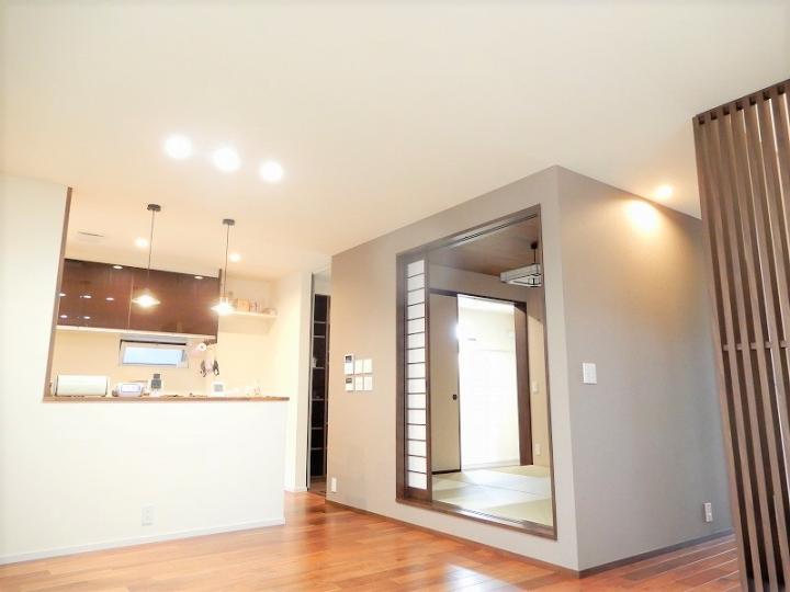 床暖房付きリビング