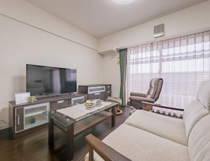 約14.3帖のリビング。