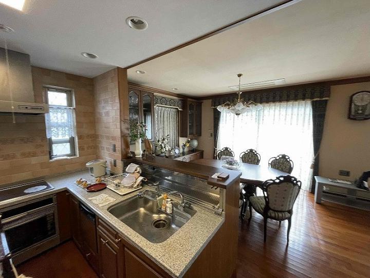 ＬＤＫを見渡せるカウンターキッチン