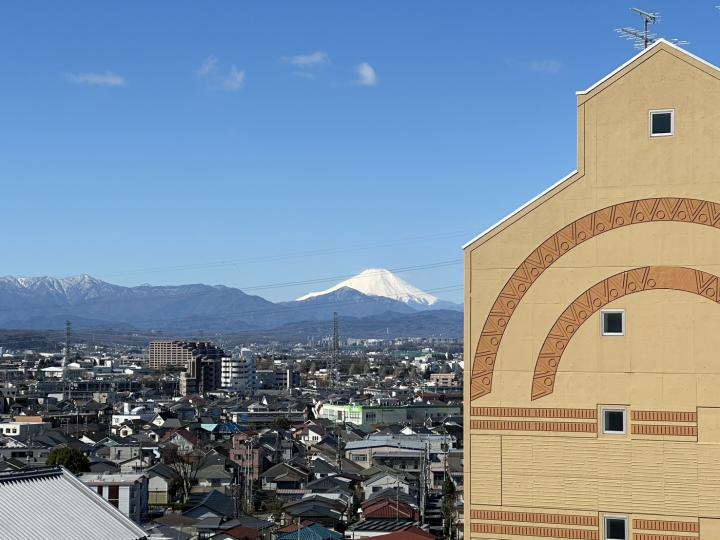 サンルームからは富士山が見えます