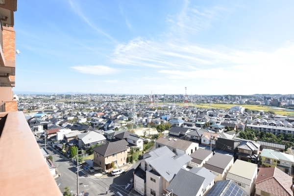 住戸南バルコニーからの眺望