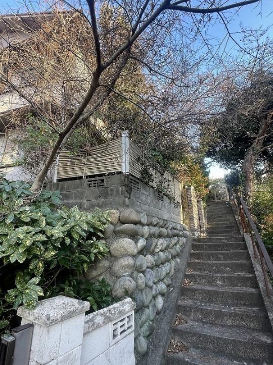 私道(階段)持分1/3m、セットバック面積約21.51平米