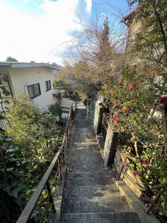 私道(階段)持分1/3m、セットバック面積約21.51平米