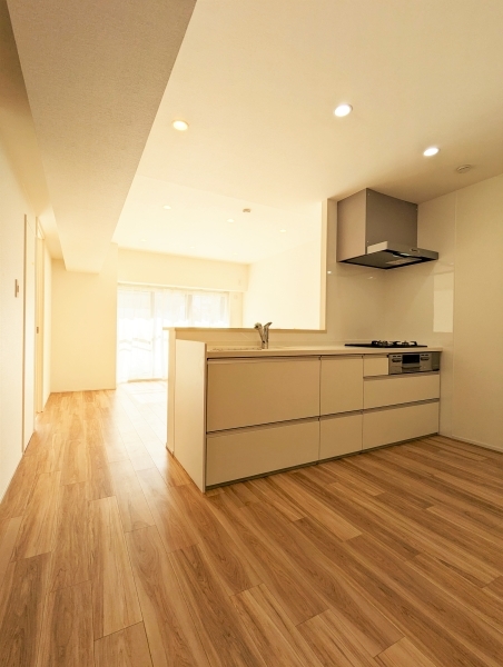 リビングダイニング、キッチン