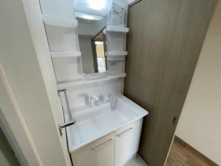 洗面化粧台新調♪