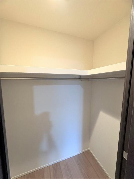 ウォークインクローゼット　大容量の収納力