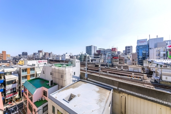 南向きバルコニーからの眺望