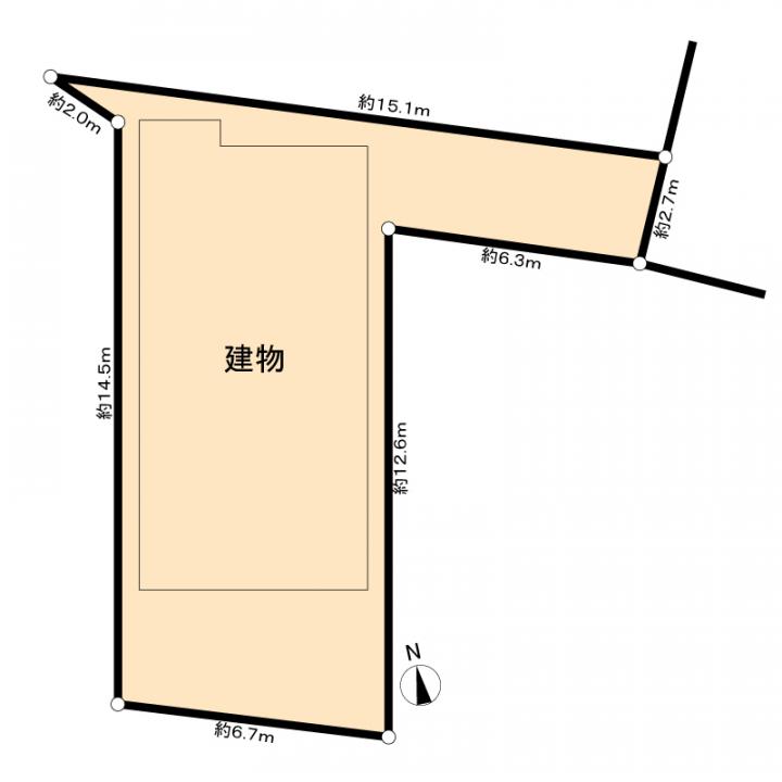 敷地形状図と配置図