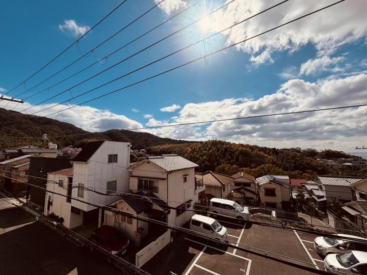 バルコニーからの眺望です。