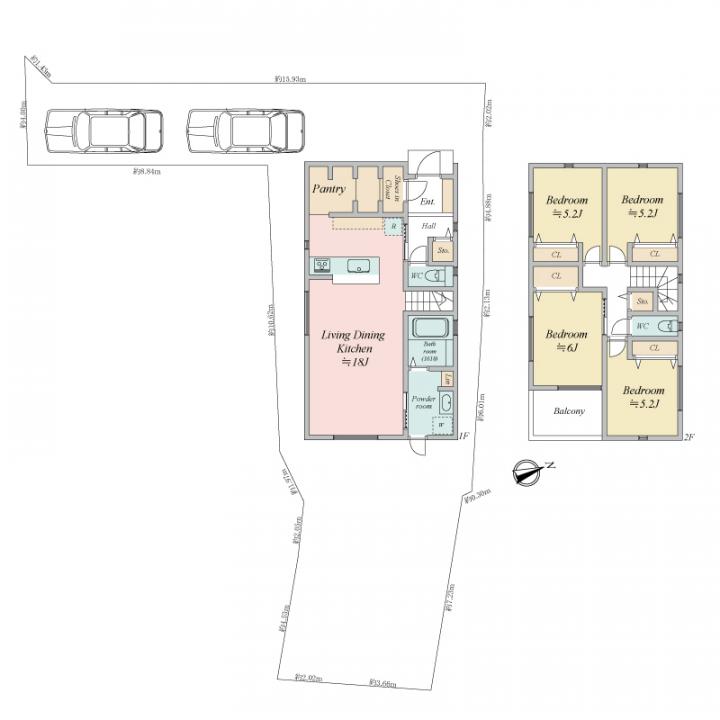 延面積:103.5平方メート、4LDK ■建物価格:2530万円(税込) ■耐震等級3、断熱等級4