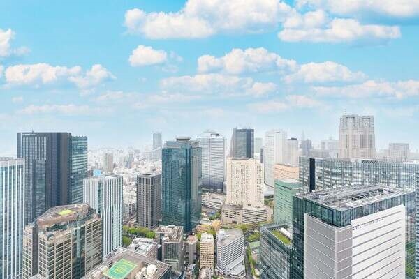 前に遮るものがなく、眺望・陽当たり良好