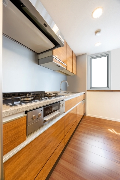 食器洗乾燥機、ディスポーザー付きのキッチンです。こちらはCGで作成したリフォームイメージです。