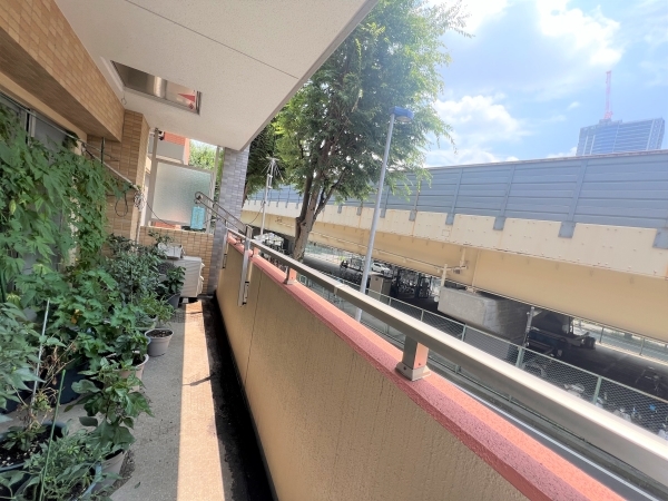 最大奥行2.0m 南西に面したバルコニー