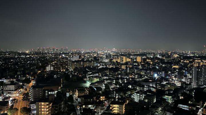 ■24階ベランダからの夜景