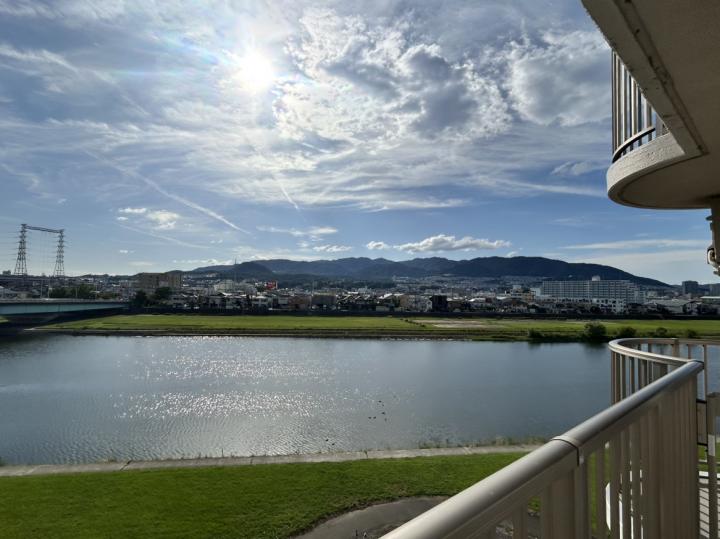 武庫川のほとりです