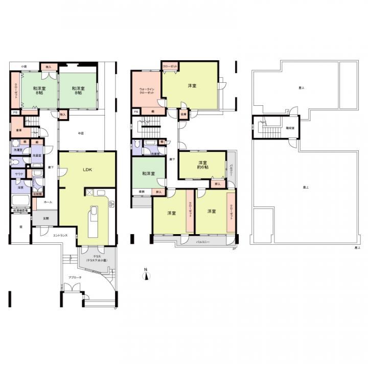 (参考)土地上の建物の間取