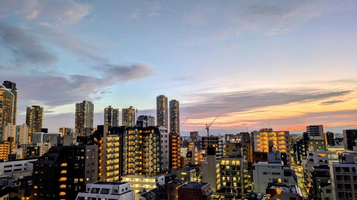 バルコニーからの眺望(夜景)