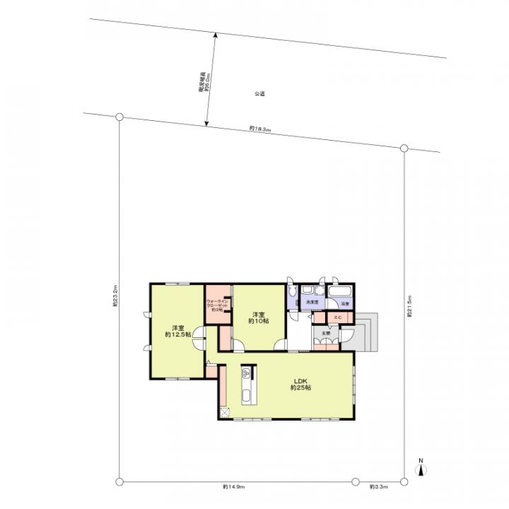 建物面積 111.79平米(約33.81坪)建物価格 3020万円(税抜)