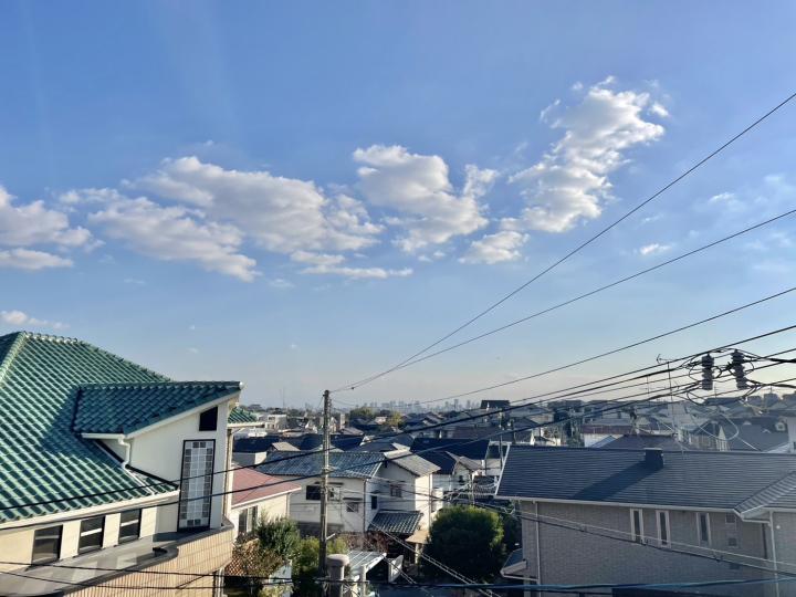 ■古家2階部分から見た南西側の眺望