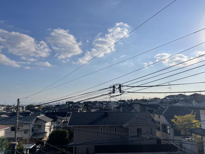 ■古家2階部分から見た西側の眺望