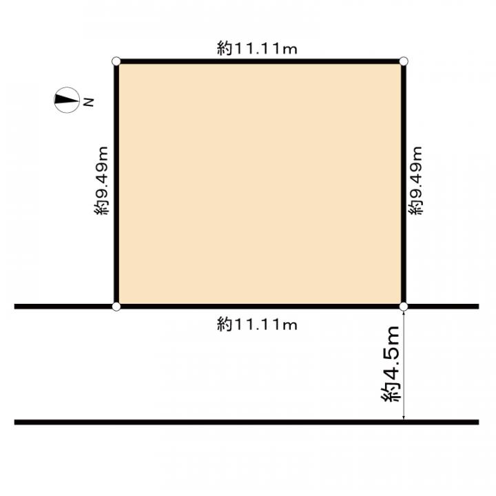 東側公道約4.5ｍございます