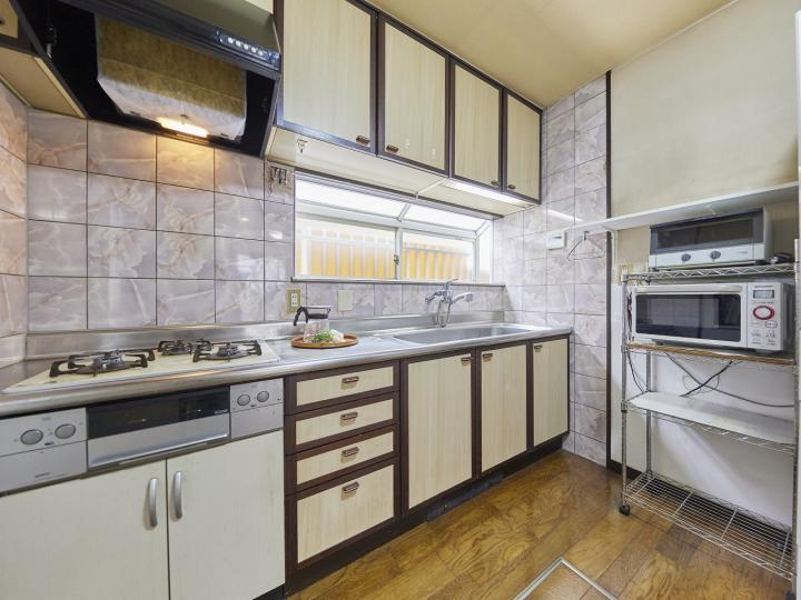 ゆったりと料理のできるキッチンスペースです。