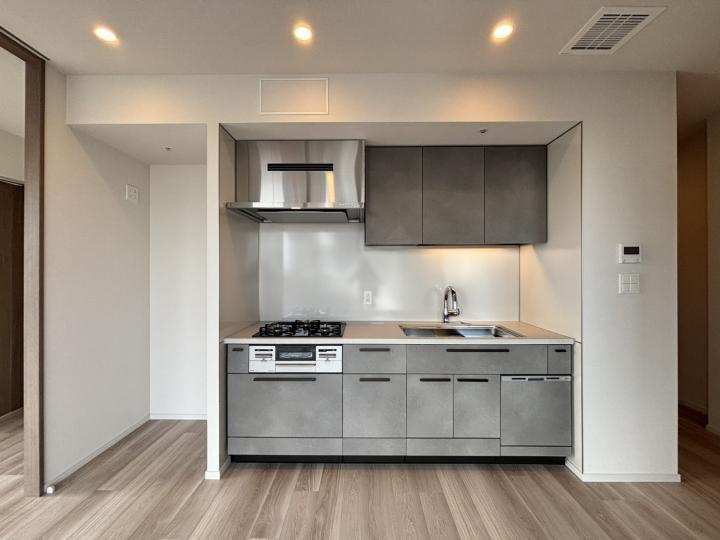 システムキッチンにはディスポーザー付きです