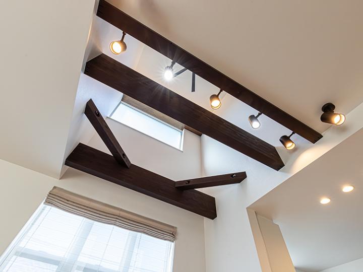 リビングの吹抜け