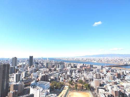 西側バルコニーからの眺望