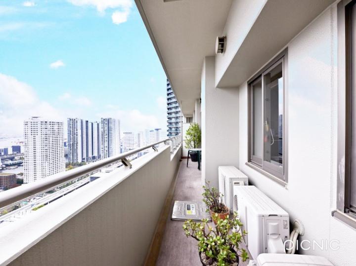 東向きワイドバルコニー