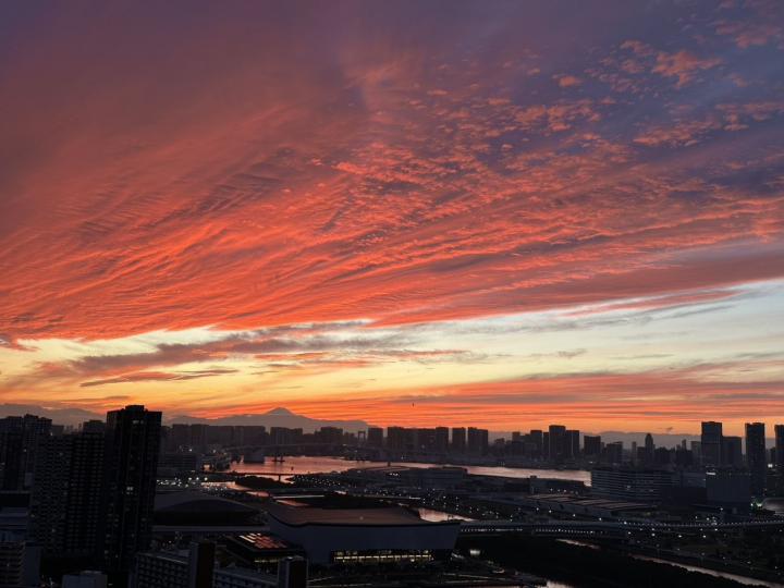 住戸からの眺望~夕景