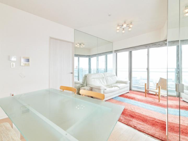 リビングに鏡張り有り