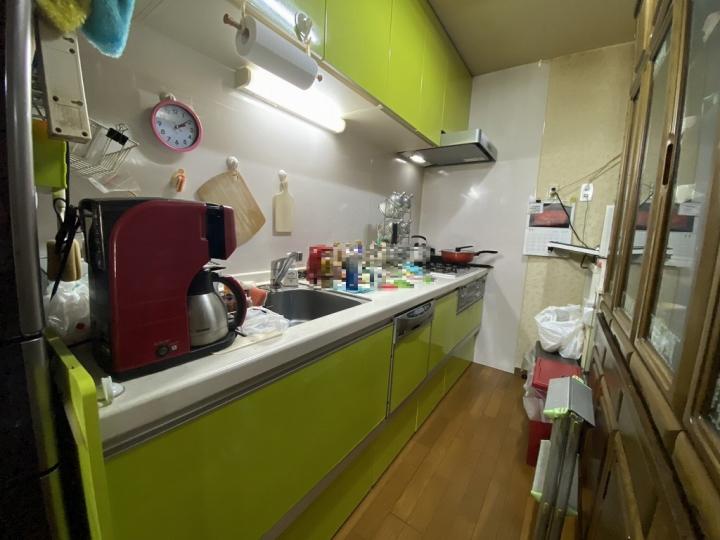 食洗器付きのシステムキッチンでございます